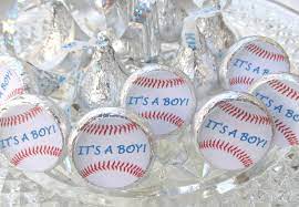 Baseball Sports Baby Shower Its A Boy Party Favors Stickers Etsy