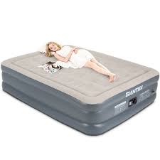 Giantex Queen Size Luxury Raised Air Mattress Inflatable Airbed Built In Pump Carry Bag Walmart Com Air Bed Air Mattress Queen Size