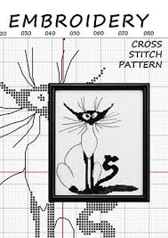 Ascii artwork is artwork that is created without using graphics at all. Black And White Cat Silhouette Vest Pattern Cross Stitch Funny Wall Art Decor One Line Cross Stitch Black Illustration Minimalist Line Art Custom Pattern Modern Embroidery Cat Ornament By Kateryna Pavlyuk