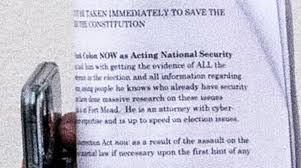 Absolute proof please share with everyone you know to help save our country! Washington Post Photographer Catches My Pillow Ceo S Notes On Martial Law Huffpost