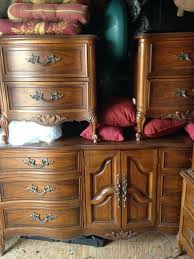 Vintage Complete Dixie French Provincial Bedroom Set Dresser Mirror 2 Nightstands Chest Armoire French Provincial Bedroom Bedroom Set French Provincial