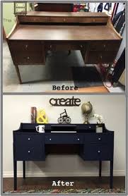 Navy Blue Desk Furniture Renovation Furniture Makeover Revamp Furniture