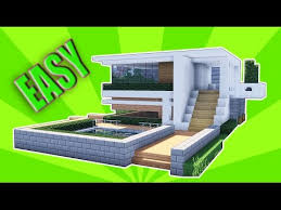 Here is an interesting building of modern type, made in harmony with nature. Minecraft How To Build A Small Modern House Tutorial 2017 Mansion Youtube