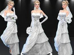 Tsr started august 1999 as the very first the sims fansite. Mod The Sims Sequins And Tulle Tiered Wedding Dress By Mayasims Sims 4 Downloads