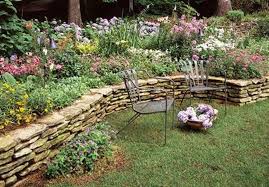 20 Enchanting Stone Walls Garden Ideas Trendecora Rose Garden Design Stone Walls Garden Stone Landscaping