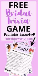 Have fun making trivia questions about swimming and swimmers. Bridal Shower Trivia Questions Bridal Shower 101