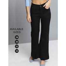 Cool pants from the 70's that had a flare on the bottom. Regular Poly Lycra Ladies Bell Bottom Jeans Waist Size 28 38 Inch Rs 750 Piece Id 21848267348