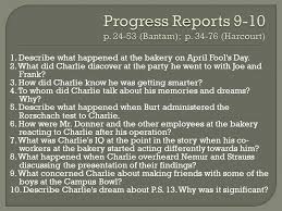 In his last report, in a p.s. Flowers For Algernon By Daniel Keyes Ppt Download