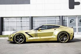 Multiple choices of earrings are available. Forgiato Creates Golden Widebody Chevrolet Corvette Stingray Gtspirit