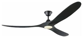 Shop for black ceiling fans and the best in modern furniture. 70 Inch Maverick Max Matte Black Ceiling Fan With Led Light And 3 Black Blades Contemporary Ceiling Fans By Designer Lighting And Fan Houzz