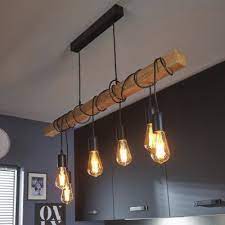 Lampadario Industriale Townshend Marrone In Metallo L 100 0 Cm 6 Luci Eglo Prezzo Online Leroy Merlin Lampadari Rustici Travi Di Legno Interior Design Per La Casa