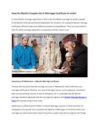 Surega, a transwoman, has been struggling to get the marriage registered ever since they got married in february 2018. How Do Muslim Couples Get A Marriage Certificate In India By Zariyaamatrimonypune Issuu