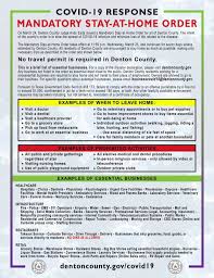 But are such orders constitutional? Denton County Stay At Home Faqs Cross Timbers Gazette Southern Denton County Flower Mound News
