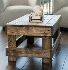 We've integrated the barn door style into our furniture, and it is promised to really bring out a unique rustic appeal to your living room. Rustic Coffee Table Solid Pine Wood Modern Farmhouse Living Room Furniture Brown Ebay