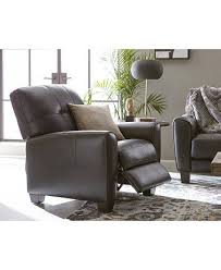 Furniture Kaleb Tufted Leather Recliner Created For Macy S Reviews Recliners Furniture Macy S In 2020 Living Room Recliner Leather Recliner Tufted Leather