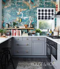 30 Kitchens That Dare To Bare All With Open Shelves Kitchen Wallpaper Kitchen Remodel Kitchen Design