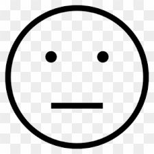 Straight face5 no expression, indecision9. Emoticon Neutral Face Outline Neutral Face Emoji Black And White Free Transparent Png Clipart Images Download