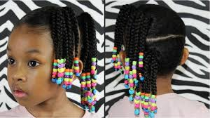 Braided buns are ideal for girls with thick and voluminous hair. 20 Elegant Little Girl Braids With Beads Hairstylecamp