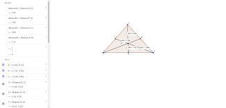 Proving Centroid Of Triangle Divides Each Median Ratio 2 1 Geogebra