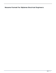 It is fresher resume in pdf format. Fillable Online Resume Format For Diploma Electrical Engineers Kjshmtb Ebook Dev2019 Lionfitness Com Br Resume Format For Diploma Electrical Engineers Kjshmtb Fax Email Print Pdffiller