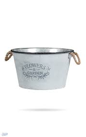 Extra Large Bucket Planter This Decorative Tin Bucket Will Give Your Garden A Truly Rural Feel Use As A Planter Or D Bucket Planters Tin Buckets Large Bucket