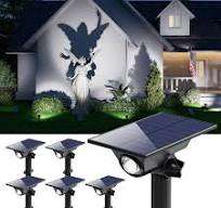 6 Pack Solar Power Spot Lights Outdoor Waterproof LED Dusk ...