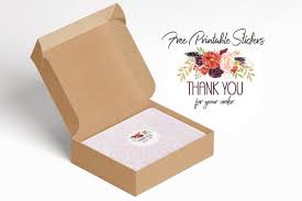 If you have a silhouette cameo or cricut explore air™ 2 machine you can make your own print and cut stickers to thank your customers for supporting your small online. Thank You For Your Order Printable Stickers