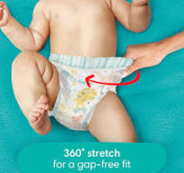 Pampers Cruisers 360 Size 3 Pull On Diapers Leakproof Stretchy Waistband