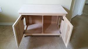 Odor Free Double Cat Litter Box Cabinet Ideal For Multiple Cats Holds Two Cat Cat Litter Box Furniture Litter Box Furniture Cat Litter Box
