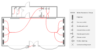 Thinking up an electrical plan for a building or redoing the electricity in an old house can be difficult if you're not in. Lighting And Switch Layout Design Elements Electrical And Telecom Cafe Electrical Floor Plan Electrical Lighting Layout Drawing