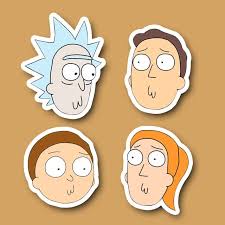 Birdman Rick And Morty Voice Actor Online Shop 4pcs Lot Rick And Morty Cute Face Notebook Refrigerator Skateboard Trolley Case Backp Pegatinas Kawaii Pegatinas Bonitas Personajes De Rick Y Morty