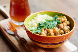 Couscous is a ground semolina pasta that is very popular served with north african dishes. Moroccan Spiced Pumpkin And Chickpeas Stew With Couscous By Harald Walker