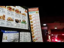 Jack in the box breakfast menu. Jack In The Box Drive Thru Menu Smahed Up Youtube