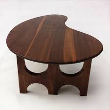 Unusual burl amboyna writing table. Buy Handmade Coffee Cocktail Table With Trident Base Made Of Solid Walnut Kidney Bean Shaped Made To Order From Studio1212 Custommade Com