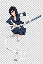 Image about black and white in animes by dianela. Rukia Kuchiki Ichigo Kurosaki Byakuya Kuchiki Drawing Character Png Clipart Anime Art Baseball Equipment Black Hair