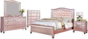 Create the perfect bedroom oasis with furniture from overstock your online furniture store! Aubriana Camelback Rose Gold Bedroom Set Cb Furniture