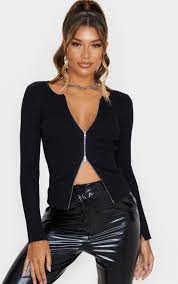 Jun 11, 2021 · from the front, the beals tank top from berroco looks like a pretty standard tank top. Black Zip Front Knit Top Knitwear Prettylittlething