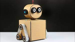How To Make A Robot Out Of Cardboard Very Simple Youtube Make A Robot Cardboard Robot Robot Craft