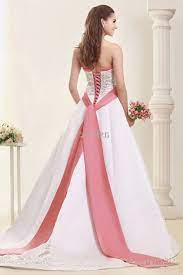 White Wedding Dresses With Pink Accents Wedding Idea Casual Wedding Dress Wholesale Wedding Gowns Bridal Gowns
