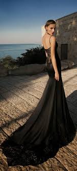 Moonstruck Galia Lahav Vestido De Sereia Preta Para Casamento Black Wedding Gowns Evening Dresses For Weddings Dark Wedding Dress