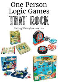 Learning Through Play With One Person Logic Games That Rock Logic Games Homeschool Games Board Games For Kids