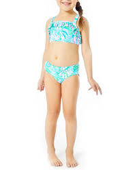 Lilly Pulitzer Girls 7 16 Caia Upf 50 Swim Bikini Belk