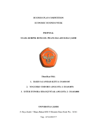 Biasnya untuk mengajukan dana sebagai modal dari investor, anda tidak harus datang ke kantor investor tersebut. Top Pdf Proposal Kewirausahaan Makanan Pemanfaat Indonesia 123dok Com
