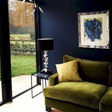 50 Beautiful Dark Green Living Room Furniture Ideas Roundecor Colourful Living Room Living Room Green Dark Blue Walls
