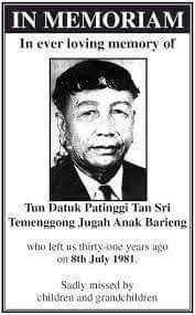 He was the paramount chief of the iban people for more than 55 years. Sala Kampung Tepoi Tebedu Budaya Adat Dan Sejarah Sarawak Facebook