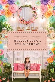 7th Birthday Theme Ideas For Girls Reesechella S 7th Birthday Bash 7th Birthday Party For Girls Themes Sleepover Birthday Parties Bohemian Birthday Party