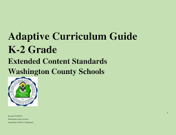 Part 1 Adaptive Curriculum K 2