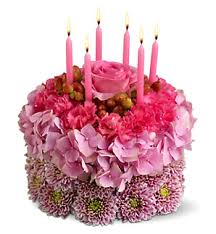 Birthday Cake And Flowers Png Three Tones Pink Fresh Flowers Bithday Cakes With Pink Candles Png Birthday Cake With Flowers Happy Birthday Flower Happy Birthday Flower Cake
