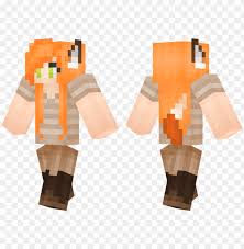 A texture pack that seeks to give a more transparent look to minecraft, you could say even more clean, this texture pack is compatible with all versions of minecraft from 1.8, and is also compatible with the futuremc mod. Foxy Lady Fox Ears Minecraft Girl Skins Minecraft Skins Cool Gree Png Image With Transparent Background Toppng