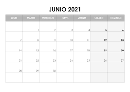¿cuándo es luna llena en junio de 2021? Calendario Junio 2021 Calendarios Su